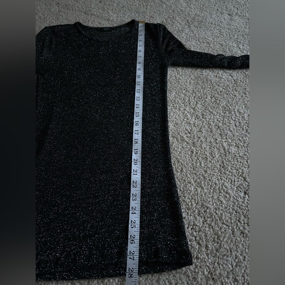 Joesph lurex knit black see through layer metallic long sleeve size small - Picture 13 of 16